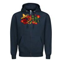 Navy Bonita Zipper Hoodie - FaDigitalArtStudio