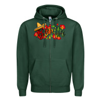 Sports Green Bonita Zipper Hoodie - FaDigitalArtStudio