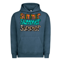 Pigment Midnight Navy summer western Urban Hoodie - RacoonDesign