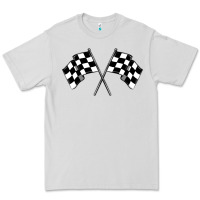 Dove Grey race flag Premium Tee - MaliasSmallBusiness