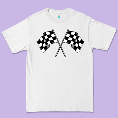 Race Flag Premium Tee Designed By Maliassmallbusiness