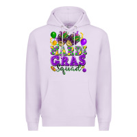 Lilac Mardi Gras squad Premium Hoodie - FaDigitalArtStudio