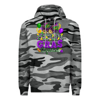 Slate Camo Mardi Gras squad Premium Hoodie - FaDigitalArtStudio