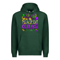 Sports Green Mardi Gras squad Premium Hoodie - FaDigitalArtStudio