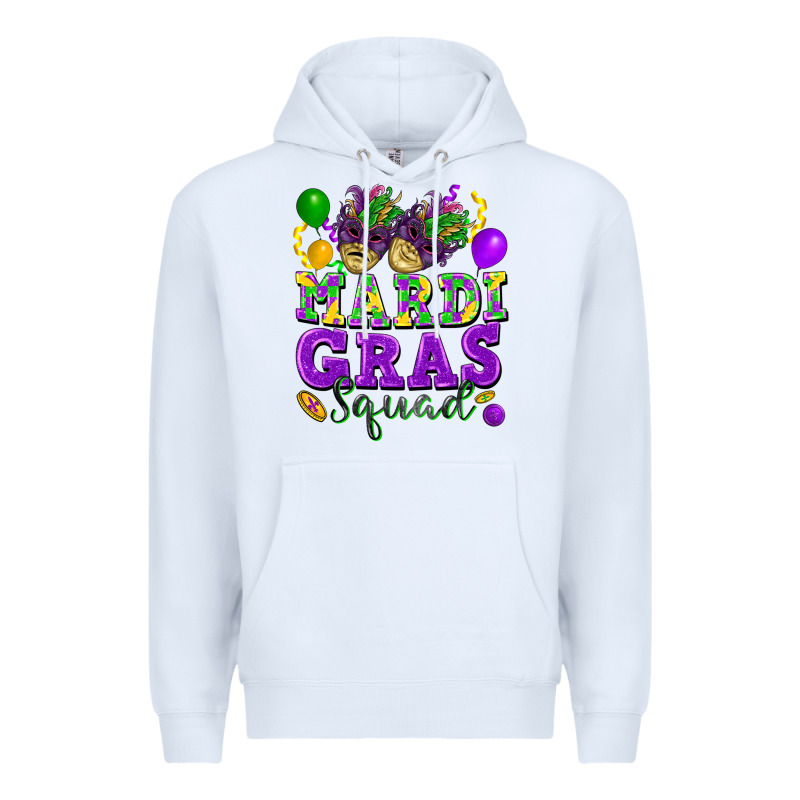 Mardi Gras Squad Premium Hoodie by FaDigitalArtStudio | Teevron