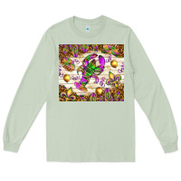 Matcha Mardi Gras with crab Long Sleeve Tee - NancyCooperArtShop