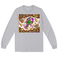 Moon Dust Mardi Gras with crab Long Sleeve Tee - NancyCooperArtShop