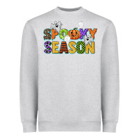 Heather Grey spooky season Heavyweight Sweatshirt - CowGirlArtShop