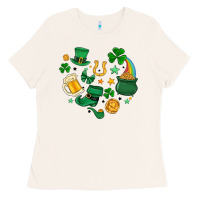 Bone st. patrick heart doodle Ladies Tee - MaliasSmallBusiness
