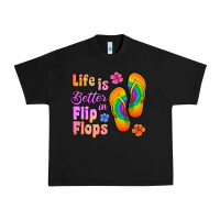 Black life is better in flip flops Urban Heavy Tee - Jasminsmagicworld
