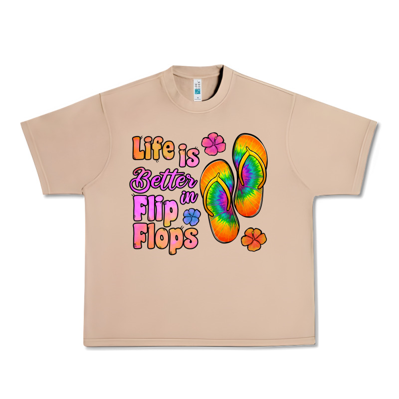 Life Is Better In Flip Flops Urban Heavy Tee by Jasminsmagicworld | Teevron