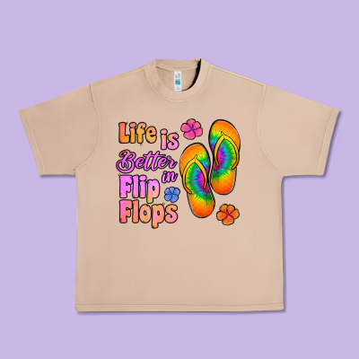 Life Is Better In Flip Flops Urban Heavy Tee Designed By Jasminsmagicworld