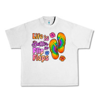 Lunar Rock life is better in flip flops Urban Heavy Tee - Jasminsmagicworld