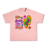 Salmon life is better in flip flops Urban Heavy Tee - Jasminsmagicworld
