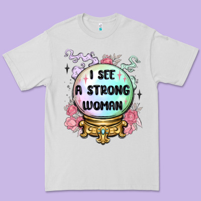 I See A Strong Woman Premium Tee Designed By Maliassmallbusiness
