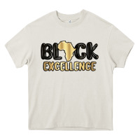 Cream black excellence Heavy Core Tee - MaliasSmallBusiness