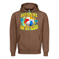 Chestnut Sunshine on my mind Zipper Hoodie - FaDigitalArtStudio