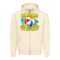 Sandshell Sunshine on my mind Zipper Hoodie - FaDigitalArtStudio