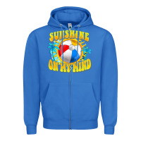 True Royal Sunshine on my mind Zipper Hoodie - FaDigitalArtStudio
