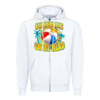 White Sunshine on my mind Zipper Hoodie - FaDigitalArtStudio
