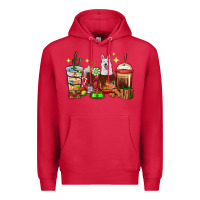 Cardinal Christmas coffee cups with White Shepherd Premium Hoodie - RanaPortraitStore