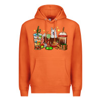 Carrot Christmas coffee cups with White Shepherd Premium Hoodie - RanaPortraitStore