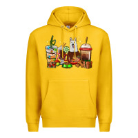 Lemon Christmas coffee cups with White Shepherd Premium Hoodie - RanaPortraitStore