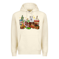 Sandshell Christmas coffee cups with White Shepherd Premium Hoodie - RanaPortraitStore