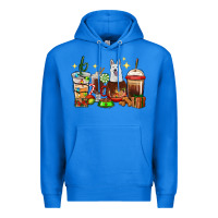 True Royal Christmas coffee cups with White Shepherd Premium Hoodie - RanaPortraitStore