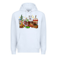 White Christmas coffee cups with White Shepherd Premium Hoodie - RanaPortraitStore