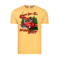 Vintage Mustard home for the holidays michigan Vintage Tee - BarkalooDesign