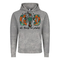 Cloud Rock with god all things are possible gemstone cross Vintage Hoodie - Jasminsmagicworld