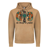 Vintage Camel with god all things are possible gemstone cross Vintage Hoodie - Jasminsmagicworld