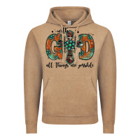Vintage Coffee with god all things are possible gemstone cross Vintage Hoodie - Jasminsmagicworld