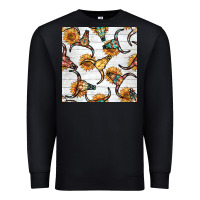 Black native american aztec seamless pattern 7 Premium Sweatshirt - BundleAndBundleShop