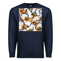 Navy native american aztec seamless pattern 7 Premium Sweatshirt - BundleAndBundleShop
