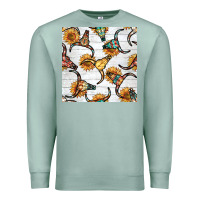 Seafoam native american aztec seamless pattern 7 Premium Sweatshirt - BundleAndBundleShop