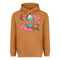Meerkat teacher floral pencil Heavyweight Hoodie - BundleAndBundleShop