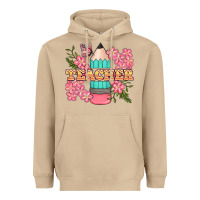 Mushroom teacher floral pencil Heavyweight Hoodie - BundleAndBundleShop