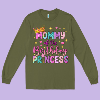 Mommy Of The Birthday Princess Long Sleeve Tee Designed By Nancycooperartshop