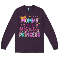 Plum mommy of the birthday princess Long Sleeve Tee - NancyCooperArtShop