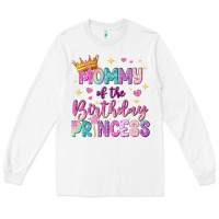 White mommy of the birthday princess Long Sleeve Tee - NancyCooperArtShop