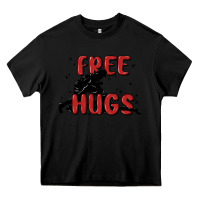 Black free hugs Heavy Core Tee - MaliasSmallBusiness