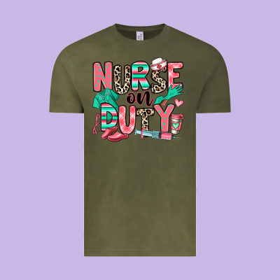 Nurse On Duty Vintage Tee Designed By Ranaportraitstore