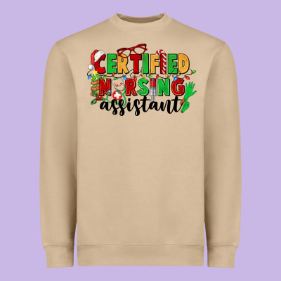 Certified Nursing Assistant Heavyweight Sweatshirt Designed By Cowgirlartshop