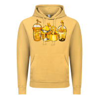 Vintage Mustard childhood cancer coffee Vintage Hoodie - Jasminsmagicworld