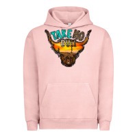 Pigment Salmon take no bull Urban Hoodie - RacoonDesign