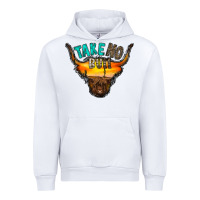 White take no bull Urban Hoodie - RacoonDesign