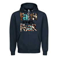 Navy Western Faith Over Fear Zipper Hoodie - FaDigitalArtStudio