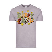 Vintage Zinc happy fall smiley face Vintage Tee - BarkalooDesign